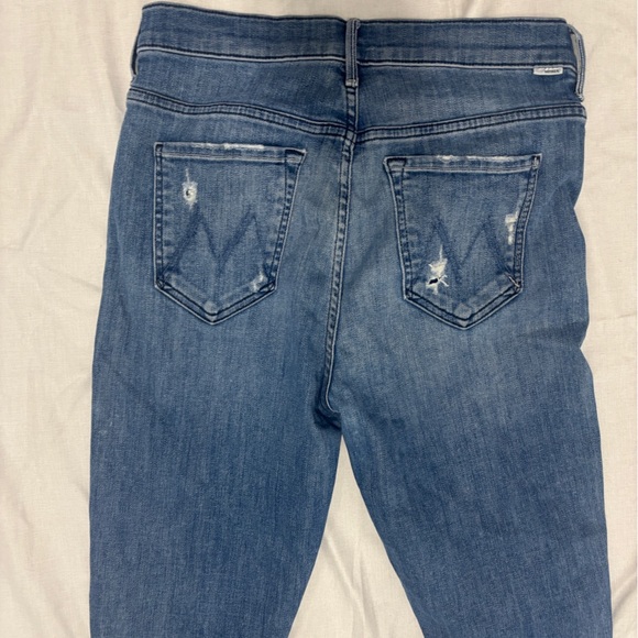MOTHER Lil Midrise Dazzler Ankle Jeans Size 28 - Picture 9 of 11